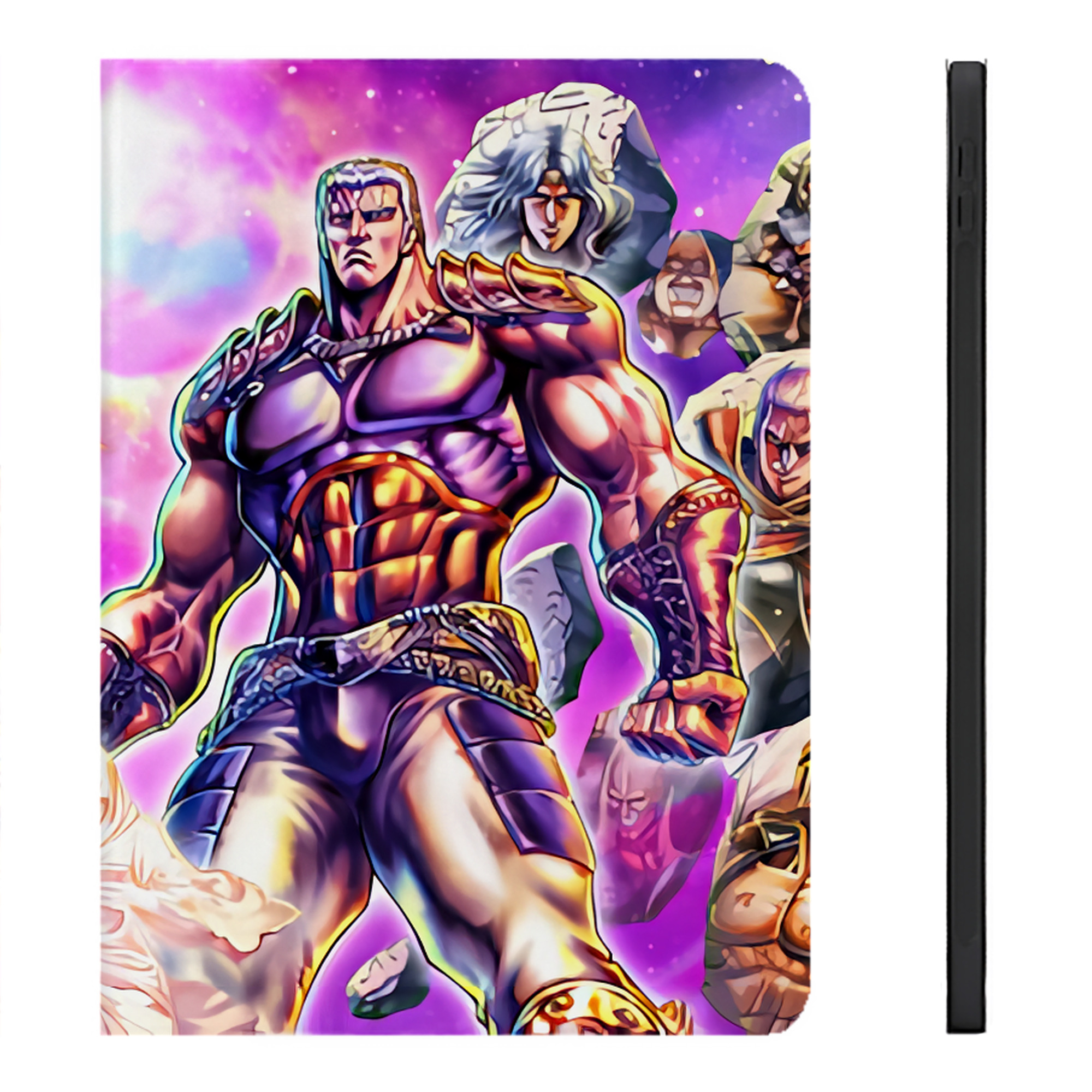 （画像用） 北斗の拳 Fist of the North Star IPadケース ペンホルダー付き ブックスタイルデザイン